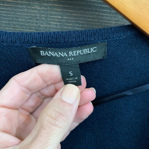 Banana Republic S Navy Duster/Cardigan - Picture 1 of 4